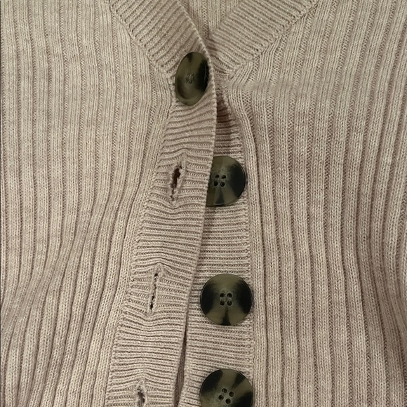 BP Cream Ribbed Cardigan - Picture 2 of 3